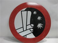 24" Diameter Metal Amsterdam Marijuana Sign