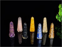 ($28) Crystal Wand Set - Stones and Crystals