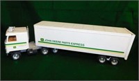 Ertl John Deere semi tractor & trailer, 19" long