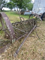 Field cultivator(6ft) needs wheel repair.