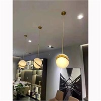 MZSUS 1-Light Acrylic Globe Pendant Light,