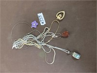 Lot of necklaces (two stamped .925)