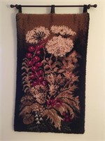 Handmade Wool Tapestry Flowers