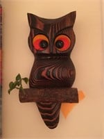 Vintage Wood Owl