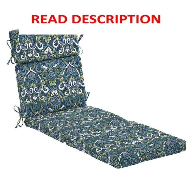 22 in. X 77 in. Outdoor Chaise Lounge Cushion