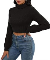 Zaful One size Black Women's Sweater Turtleneck