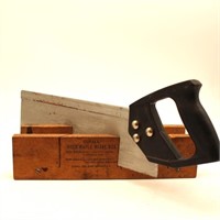 Rock Maple Miter Box with Saw