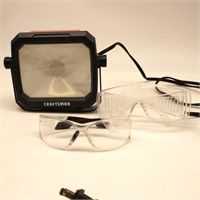 Craftsman LED Light with 2 pair safety glasses