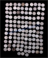 Collection of 123 Mercury Dimes 1916-1945