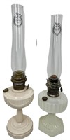 Milk Glass Aladdin Oil Lamps