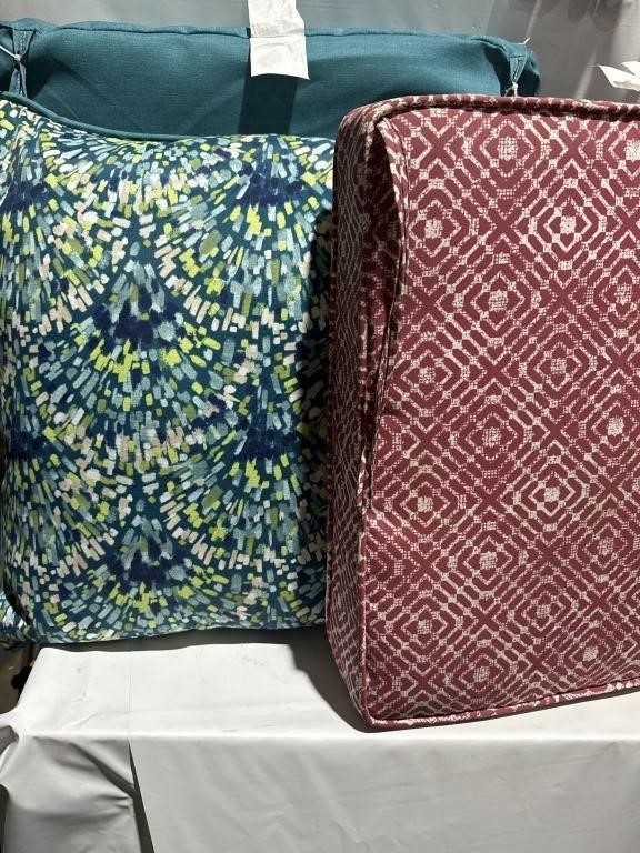 Three Different Outdoor Cushions