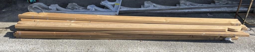 (O) 11 Wooden Boards 121” x 5 1/2”