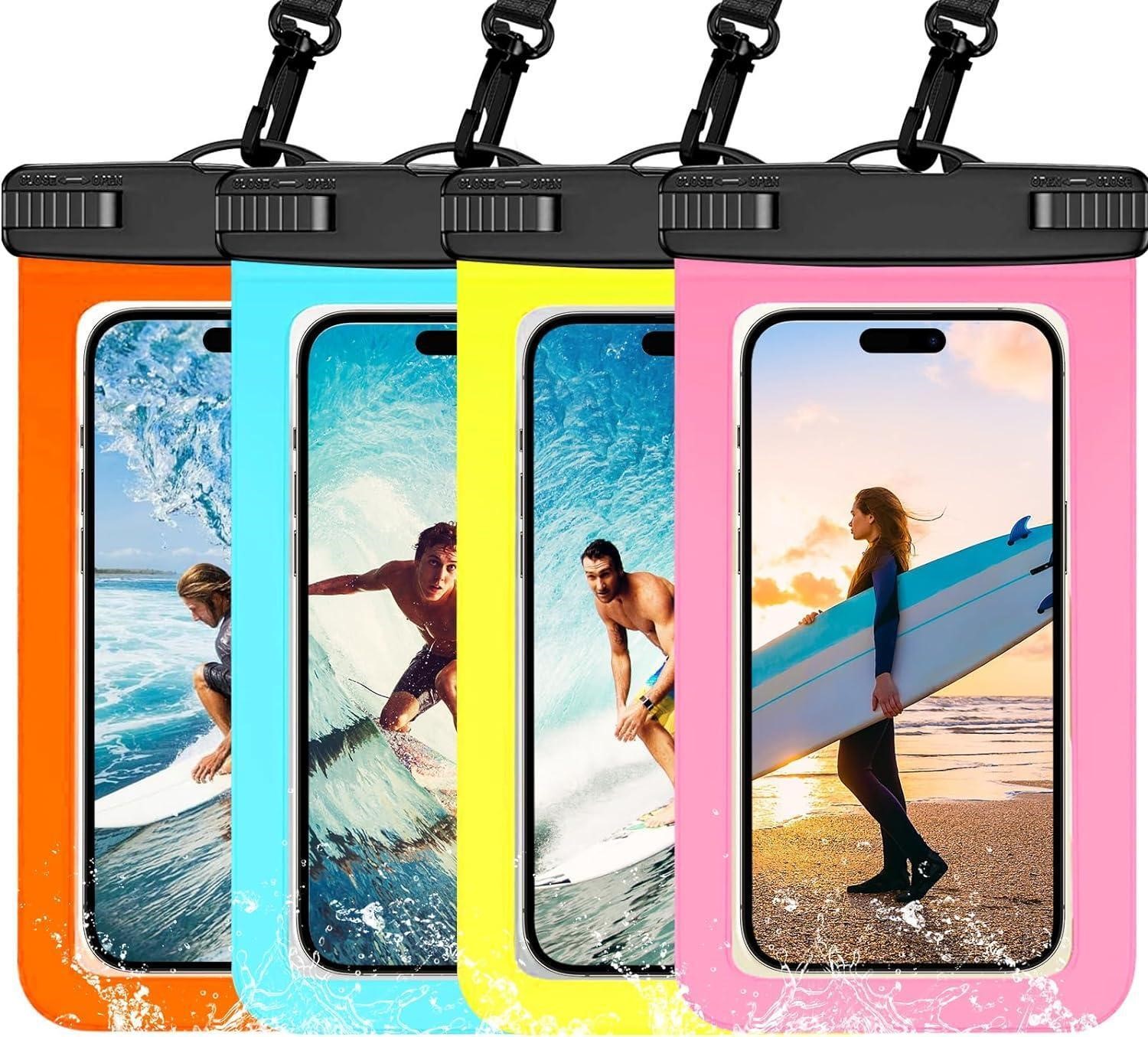 4 Pack Waterproof Phone Pouch x4