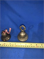 Pair of small brass bells