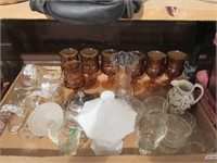 Lot of Glassware - Amber Glassware