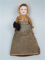 Antique Bisque Porcelain Doll w/Cloth Body