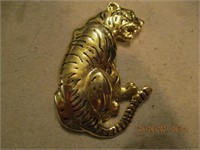 Tiger Brooch Goldtone