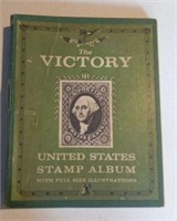 Victory US stamp album with stamps