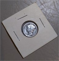 F1) 1929 Silver Mercury Dime Coin