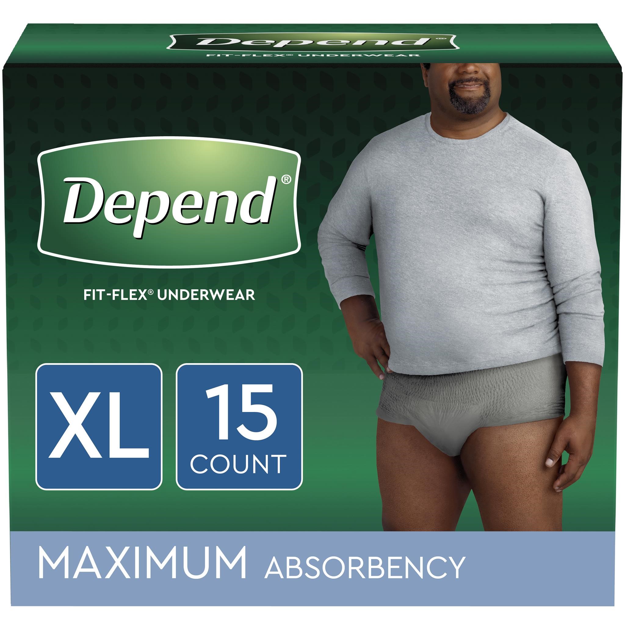 Depend FIT-FLEX Incontinence Underwear for Men Max