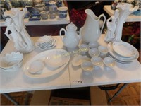 Dinnerware and Serving Set White- Vases, Plates,