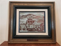 Vintage Artwork Of San Francisco Cable Car.