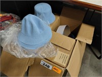 4 Boxes x 30 Sky Blue Towel Bucket Hats