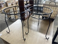 2 Metal Plant Stands