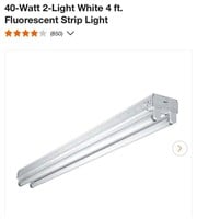 40-Watt 2-Light White 4 ft. Fluorescent Strip Li