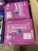 2 Packs Assurance Womens Underware Size XL