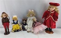 (6) Assorted Vintage Dolls Collection