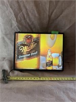 20"x15" Miller Genuine High Life Genuine Draft Lig