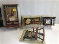 Ode to America Doll House Furniture Lot of 4 Diffe