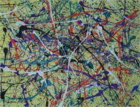 Jackson Pollock (Gouache on Paper)