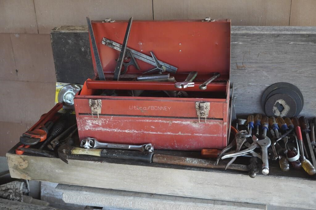 Utica / Bonney Tool Box w/ Contents "Red"