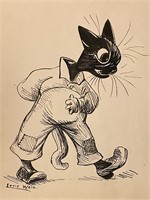 Louis Wain (1860-1939) original Cat drawing