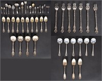 Sterling Silver Flatware Collection 43Pcs