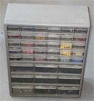 39 Drawer Parts Organizer Full of Electrical Auto