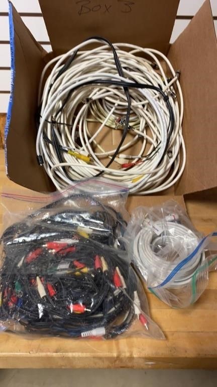 Assorted Coax and RCA Cables