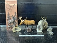 WILDLIFE FIGURES, FOOLS GOLD FIGURES, VELVET MOOSE