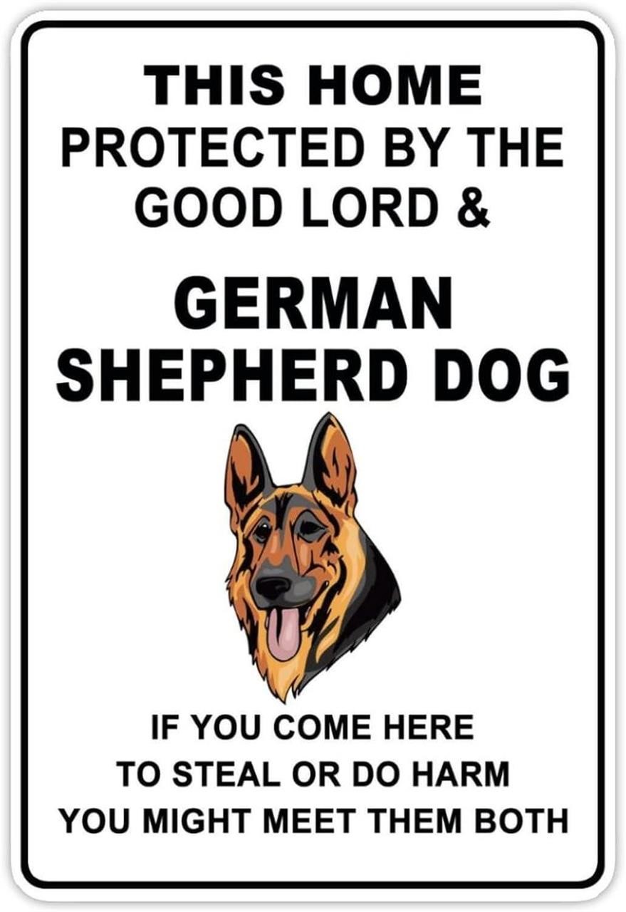 German Shepherd 8x12 Metal Sign x6