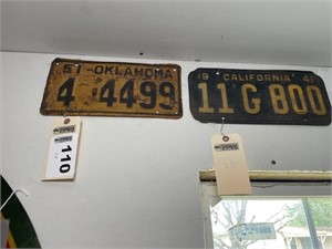 (2) license plates
