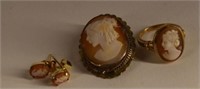 Group Of Cameo Jewelry