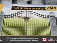 EMC 14’ Bi-Parting Wrought Iron Gates