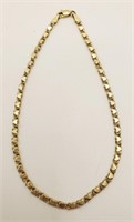 (P) 14kt Yellow Gold Heart Necklace/Bracelet (9"