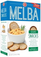 Old London Melba Snacks, Sesame, 5.25oz - 12PK