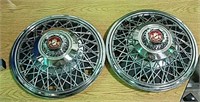 Set of four hubcaps