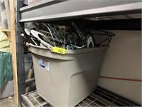 LARGE BIN OF HANGERS