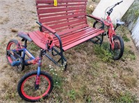 Patio glider & bicycles