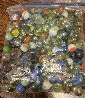 Quart size bag of marbles!!  Big and small